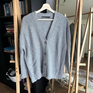 Jenni Kayne Cashmere Cocoon Cardigan in Heather Grey